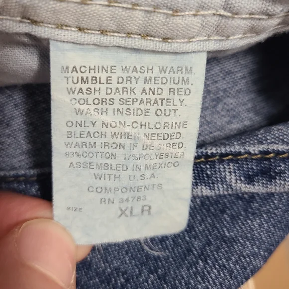 Vintage Lee Riveted Jean Shortalls Blue Denim Jorts  Womens XL R Garden Girl - Picture 4 of 9